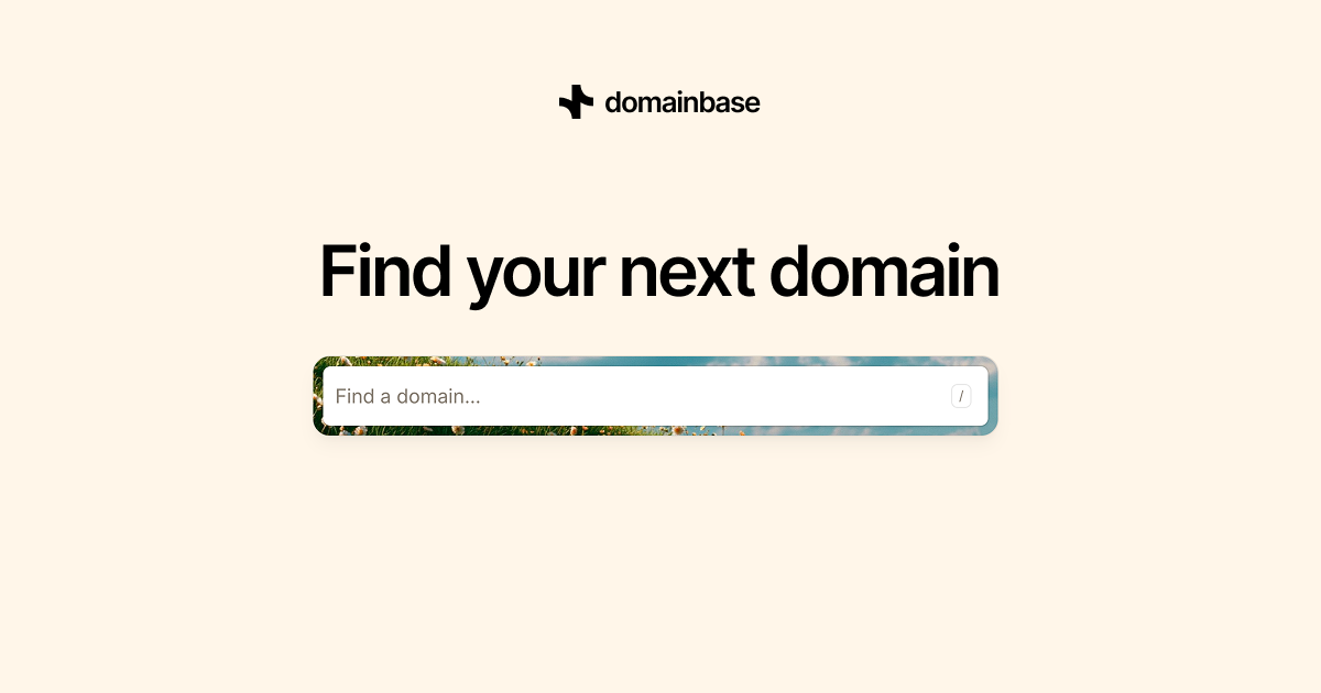 Show HN: Domainbase – Instant domain search and management